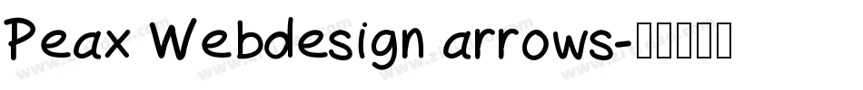 Peax Webdesign arrows字体转换
